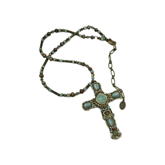 Michal Golan hand Crafted Cross Necklace - Picture 9 of 13